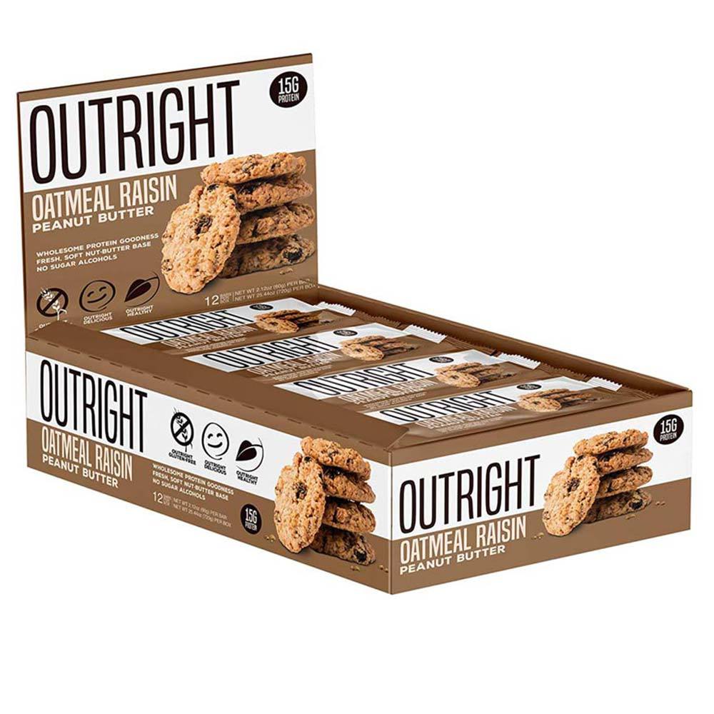 MTS Nutrition Outright Bar 12 Pack Bars MTS Nutrition Oatmeal Raisin Peanut Butter (1825697103915)