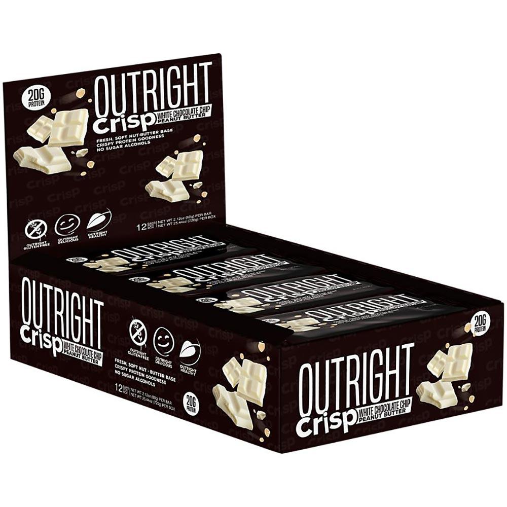 MTS Nutrition Outright Bar 12 Pack Bars MTS Nutrition Crisp White Chocolate Chip Peanut Butter (1825697103915)