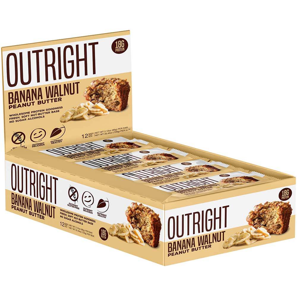 MTS Nutrition Outright Bar 12 Pack Bars MTS Nutrition Banana Walnut (1825697103915)