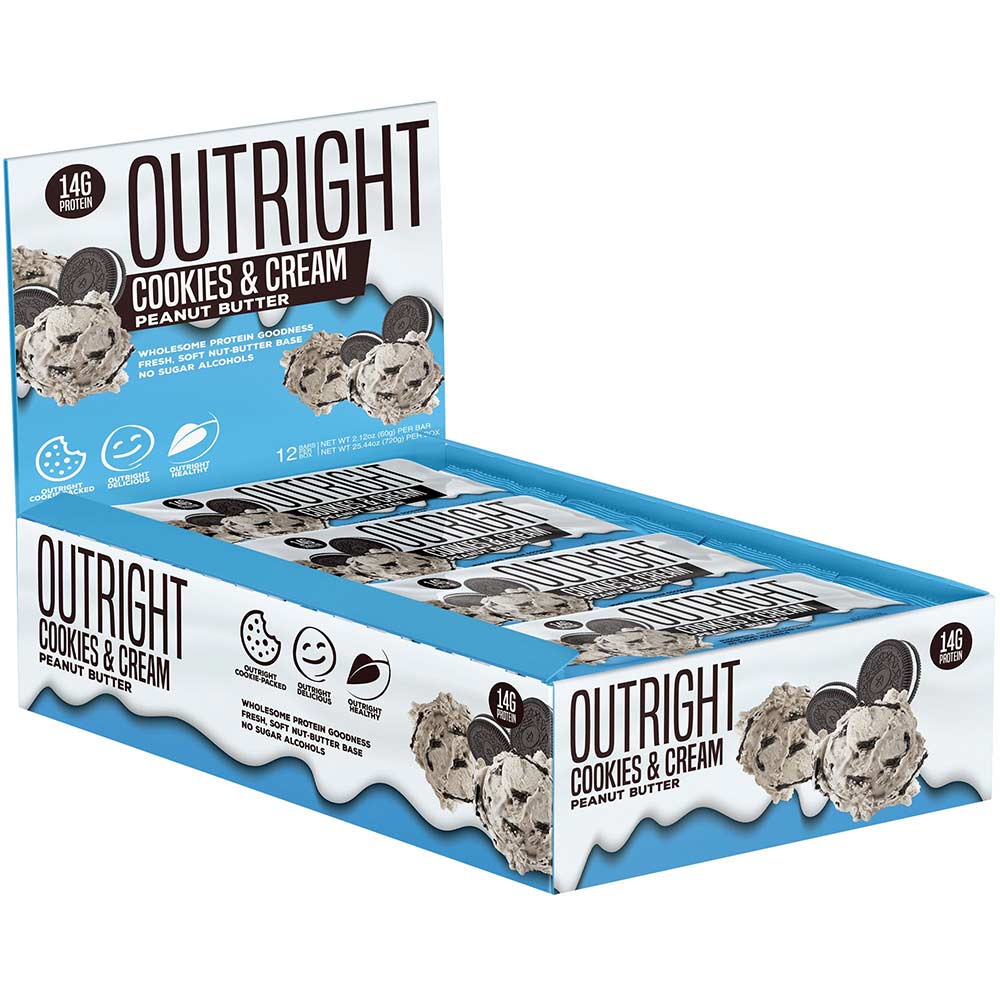 MTS Nutrition Outright Bar 12 Pack Bars MTS Nutrition Cookies and Cream Peanut Butter (1825697103915)