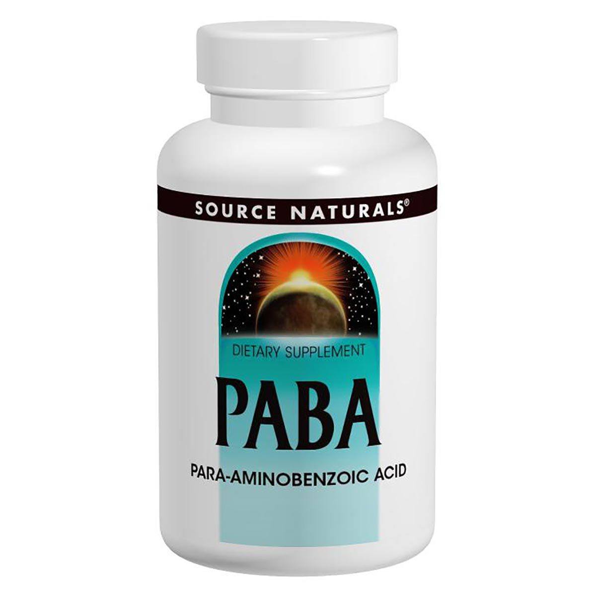 Source Naturals PABA 100mg 100 Tabs Vitamins Source Naturals (1058105917483)