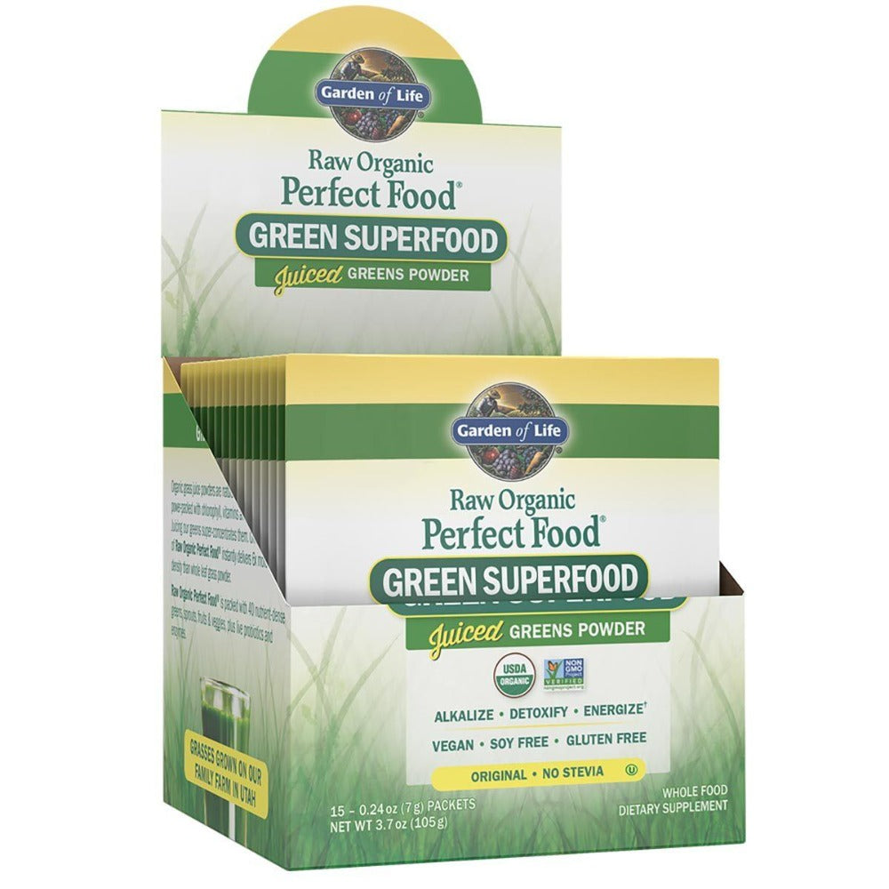 Garden of Life Perfect Food Raw 15/Box Greens / Super Foods Garden of Life (1058758262827)