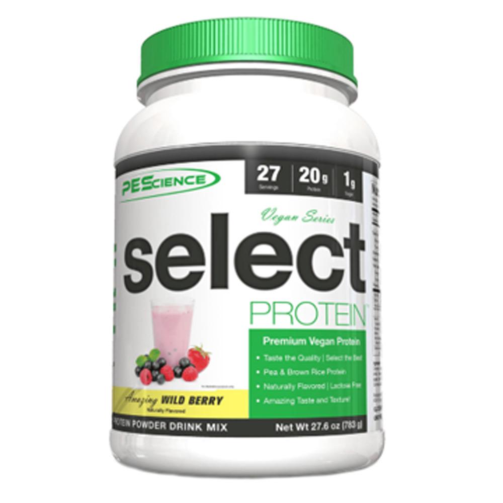 Select Vegan Protein 27 Servings PEScience Amazing Wild Berry (1059247095851)