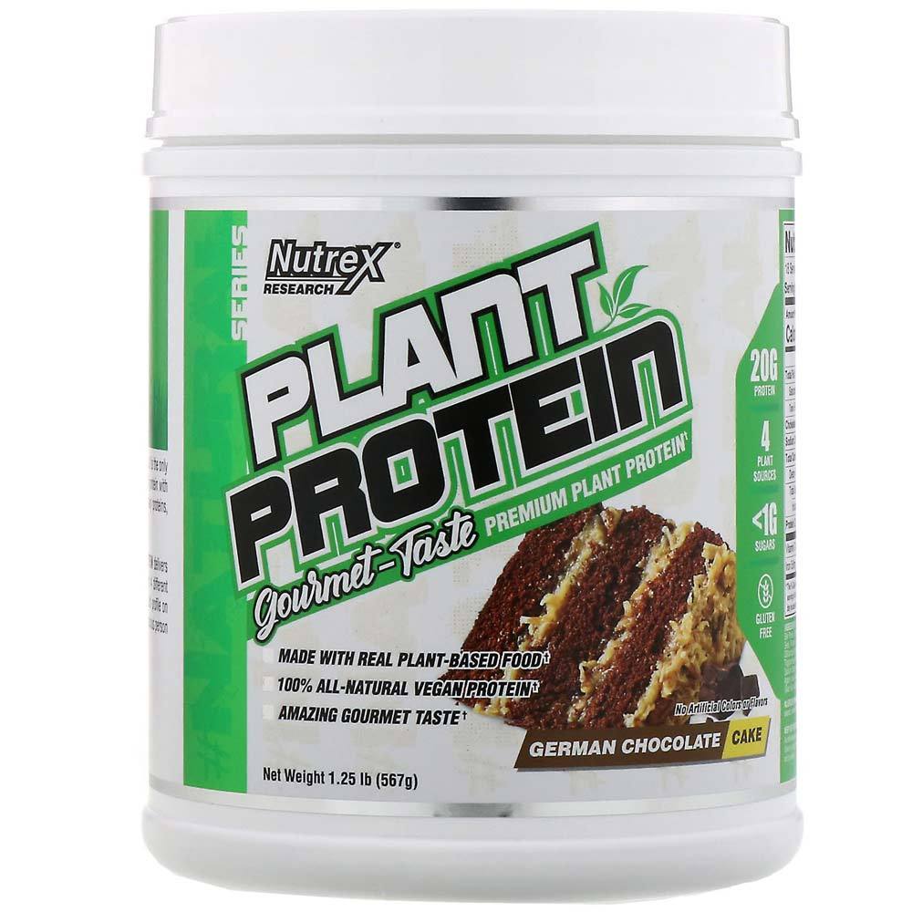 Nutrex Research Plant Protein 18 Servings Protein Powders Nutrex Research German Chocolate Cake (4294748078145)
