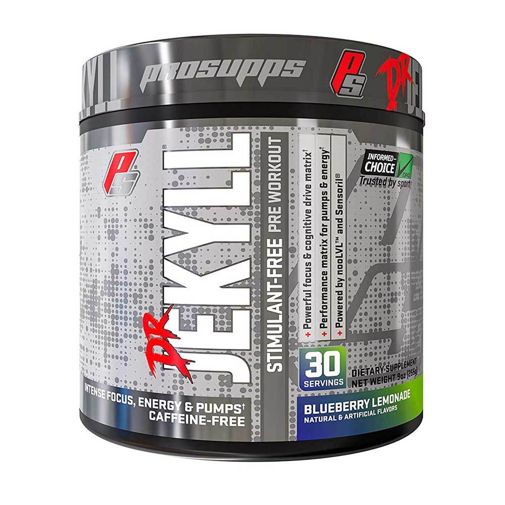 Pro Supps Dr Jekyll Stimulant Free 30 Servings Pre-Workouts Pro Supps Blueberry Lemonade (1760843005995)