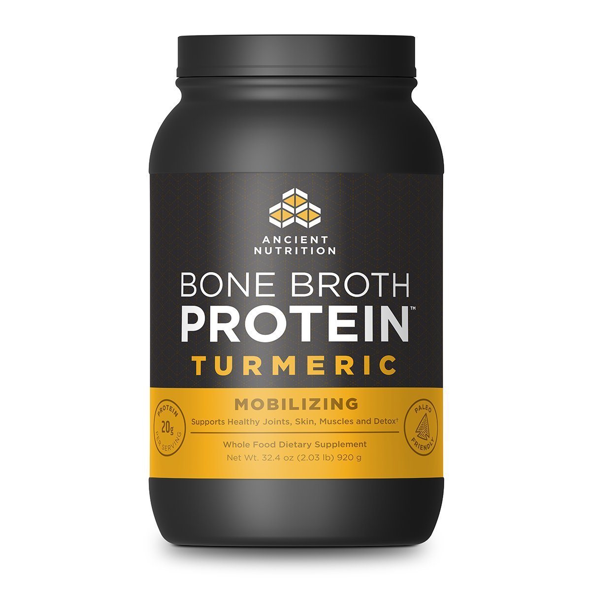Ancient Nutrition Bone Broth Protein 40 Servings Protein Ancient Nutrition Turmeric (1059285106731)