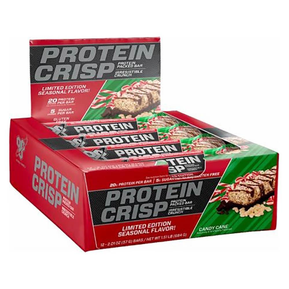 BSN Syntha-6 Protein Crisp 12/Box Bars BSN Candy Cane (1556856930347)