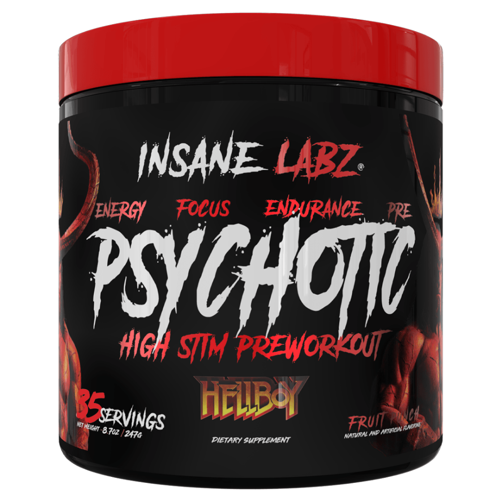 Insane Labz Psychotic HellBoy Edition 35 Servings Sports Performance Recovery Insane Labz Fruit Punch (1747100237867)