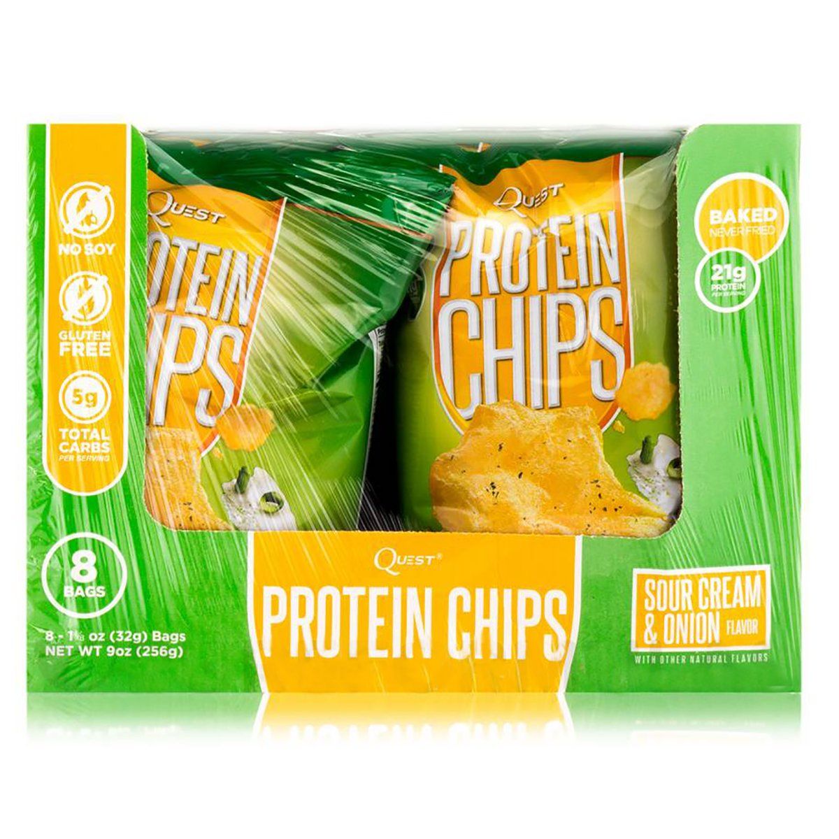 Quest Nutrition Quest Protein Chips 8/Box Protein Quest Nutrition Sour Cream & Onion (1059086270507)