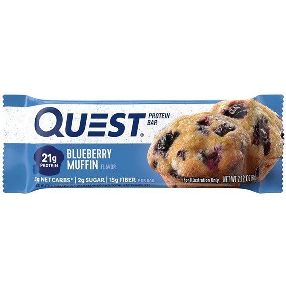 QUEST BAR BLUEBERRY MUFFIN INDIVIDUAL Bars Quest Nutrition (4327052804161)