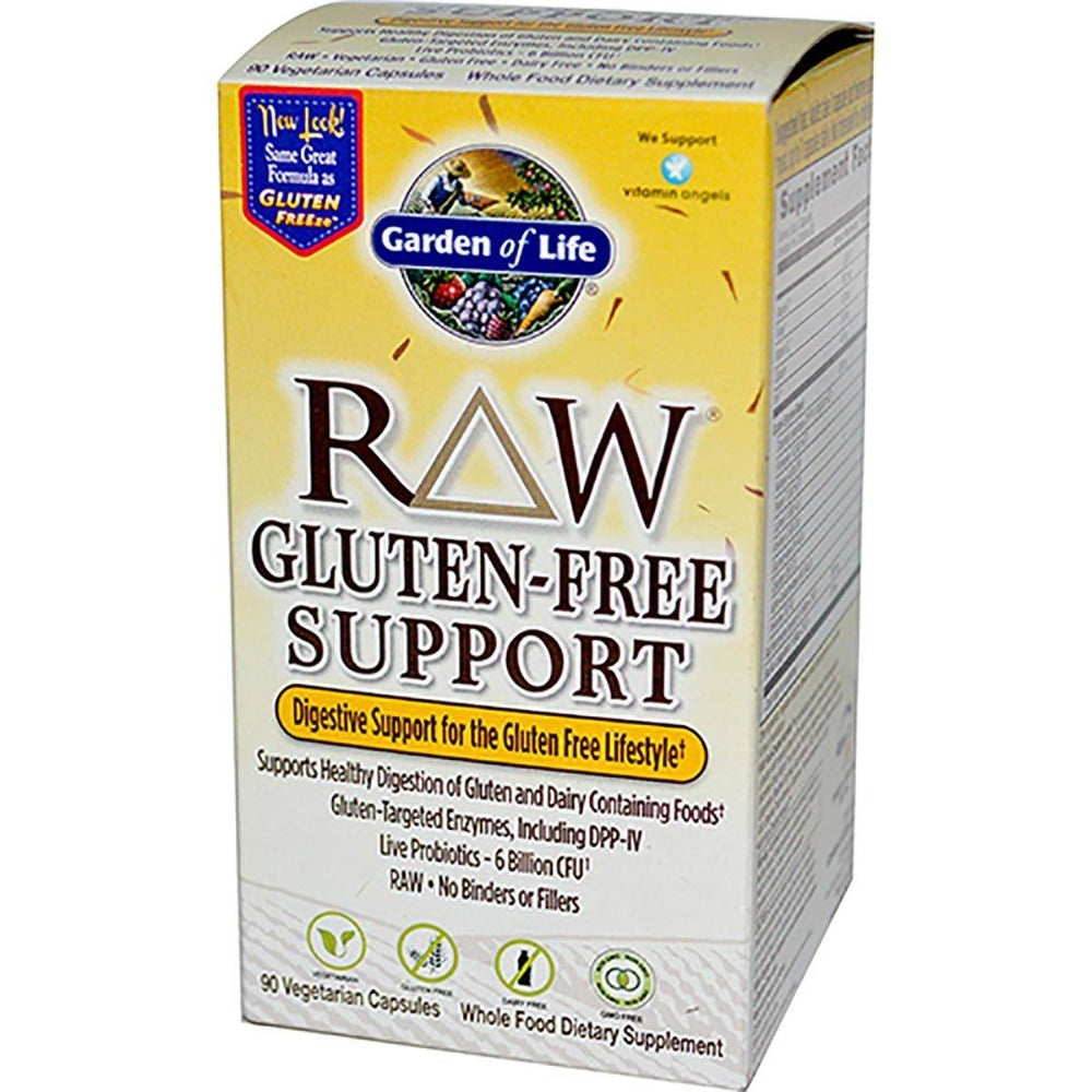 Garden of Life Raw Gluten-Free Support 90 Vege Caps Digestive Health / Probiotics Garden of Life (1058562015275)