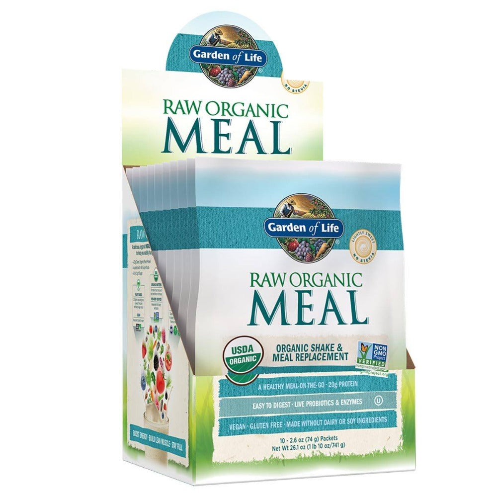Garden of Life Raw Organic Meal Packets 10/Box Greens / Super Foods Garden of Life (1058757214251)