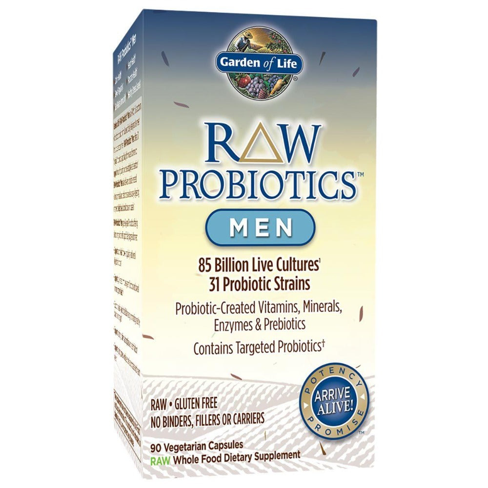 Garden of Life Raw Probiotics Men 90 Vege Caps Digestive Health / Probiotics Garden of Life (1058601631787)
