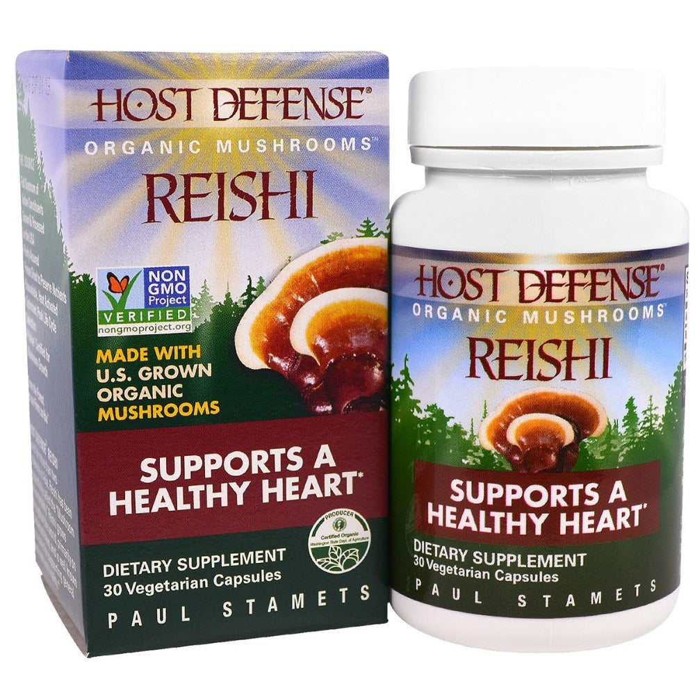 Fungi Perfect Host Defense Reishi 30 Vege Caps Herbs Fungi Perfect (1059230744619)
