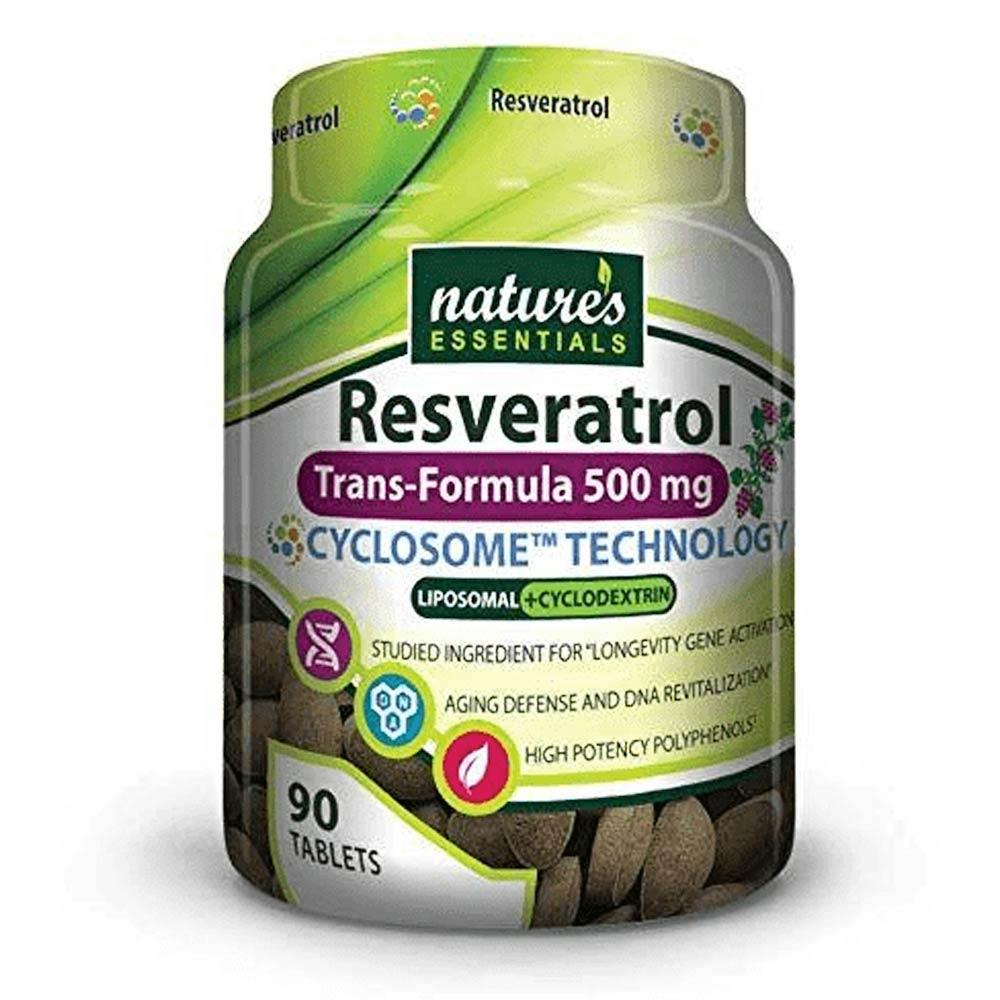 Nature's Essentials Resveratrol 500mg 90 Tablets Specialty Health Products Nature's Essentials (4399294808129)