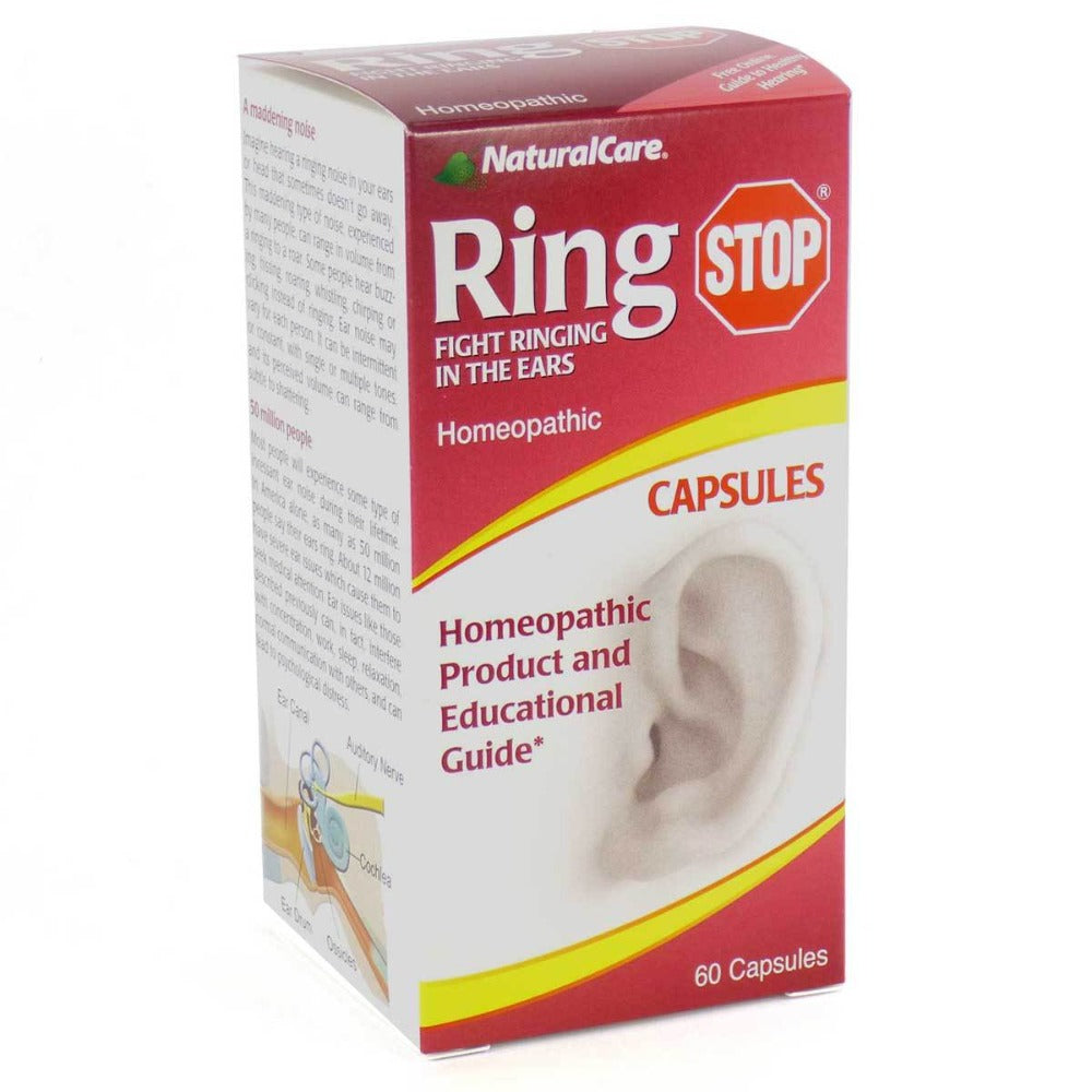 Natural Care Ring Stop (for ringing/buzzing ears) 60 caps Other Supplements Natural Care (1057991983147)