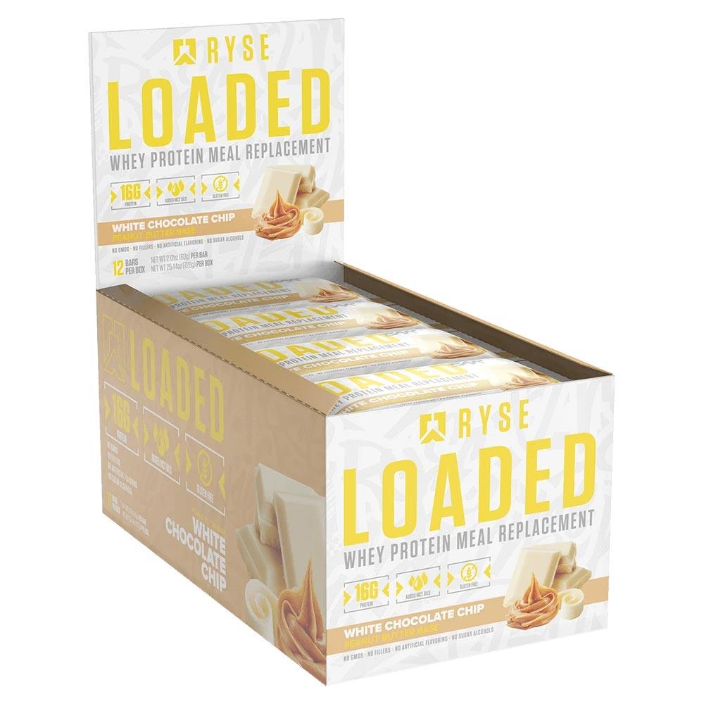 Ryse Supplements Loaded Protein Bar 12/Box Bars Ryse Supplements White Chocolate Peanut Butter (4544210927681)