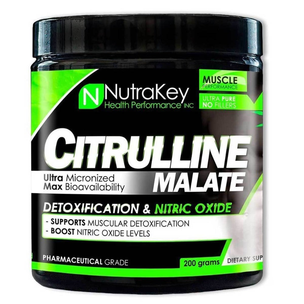 Nutrakey Citrulline Malate 200 Grams Amino Acids Nutrakey (1059094069291)