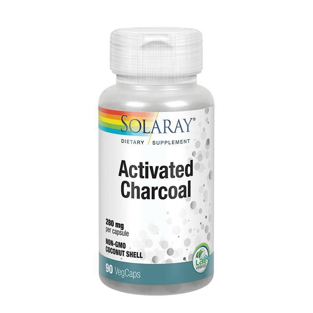 Solaray Activated Charcoal 280mg 90 Caps Digestive Health / Probiotics Solaray (1057886339115)