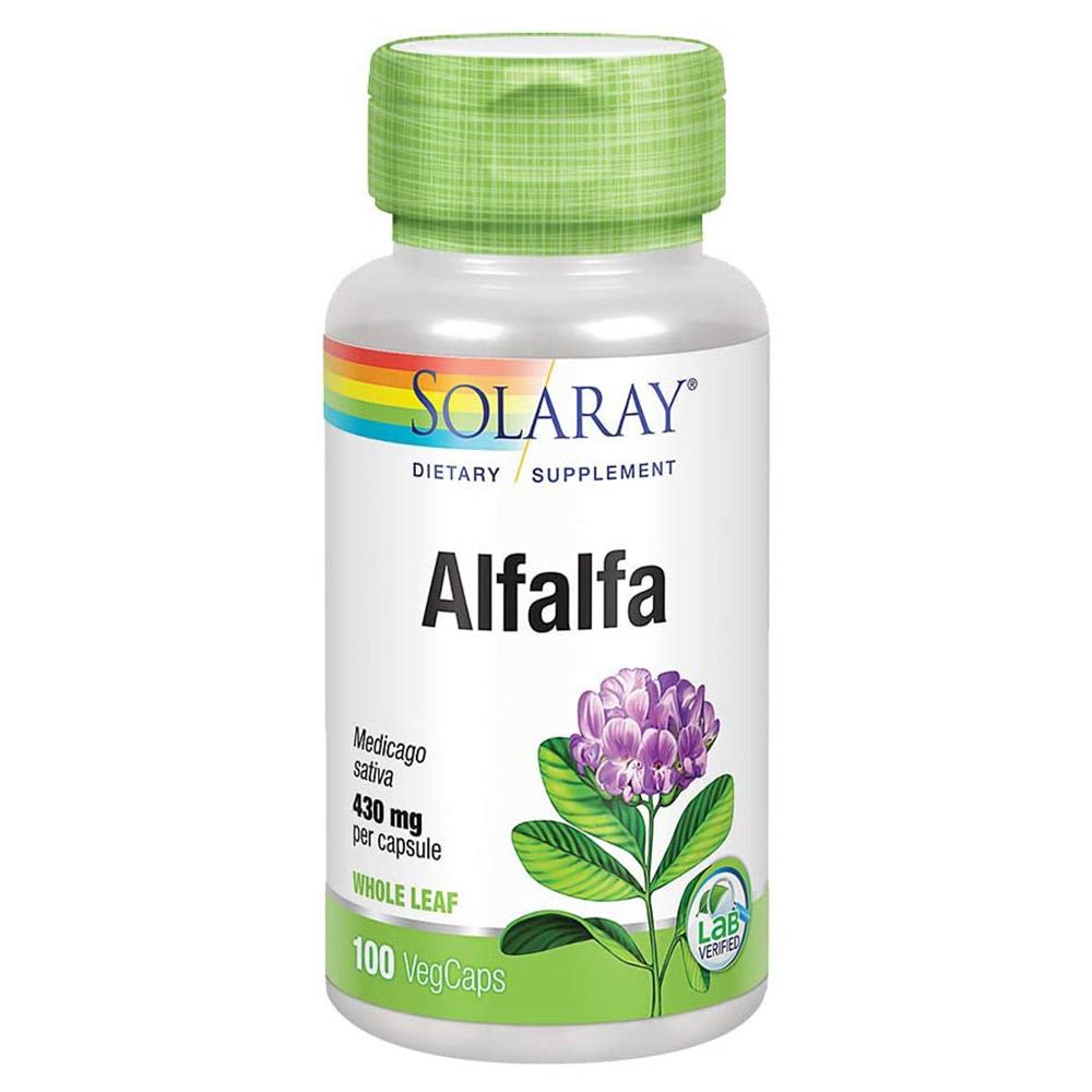 Solaray Alfalfa 430mg 100 Caps Herbs Solaray (1057885618219)