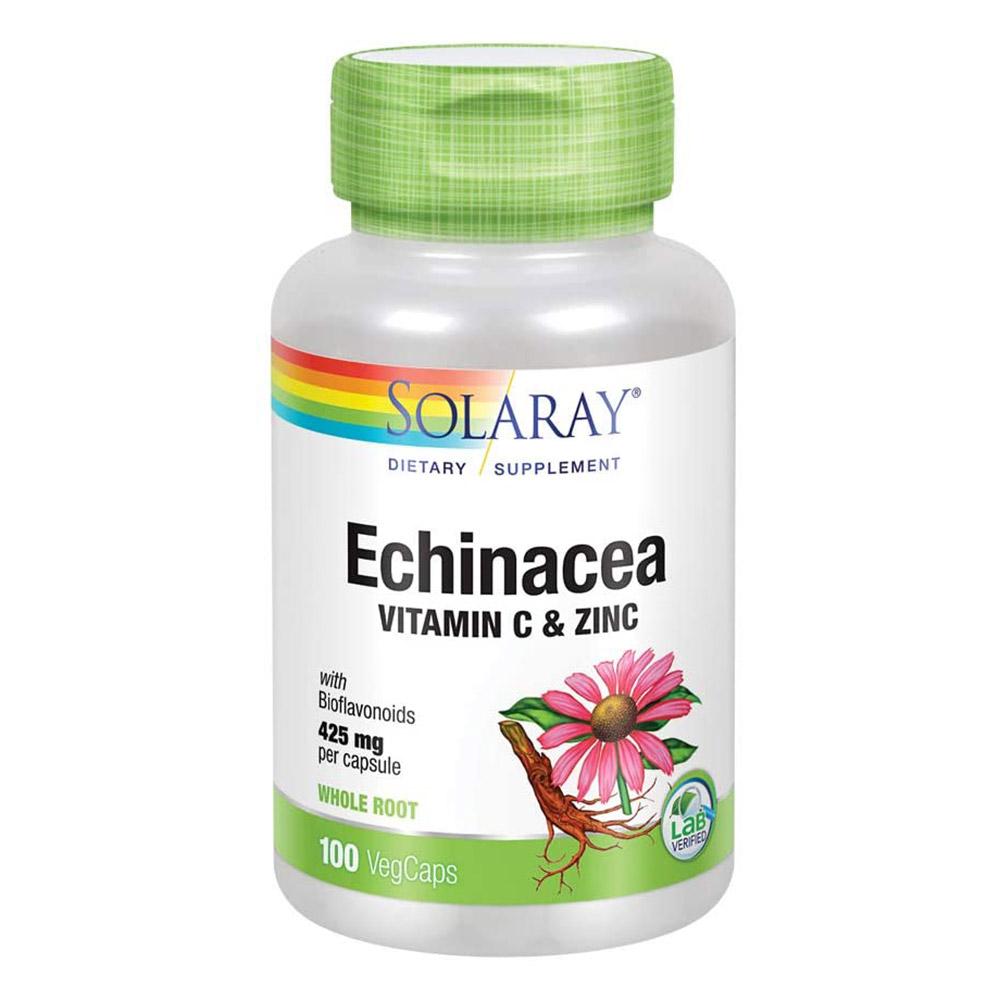 Solaray Echinacea w Vitamin C and Zinc 100vc Herbs Solaray (4594723684417)