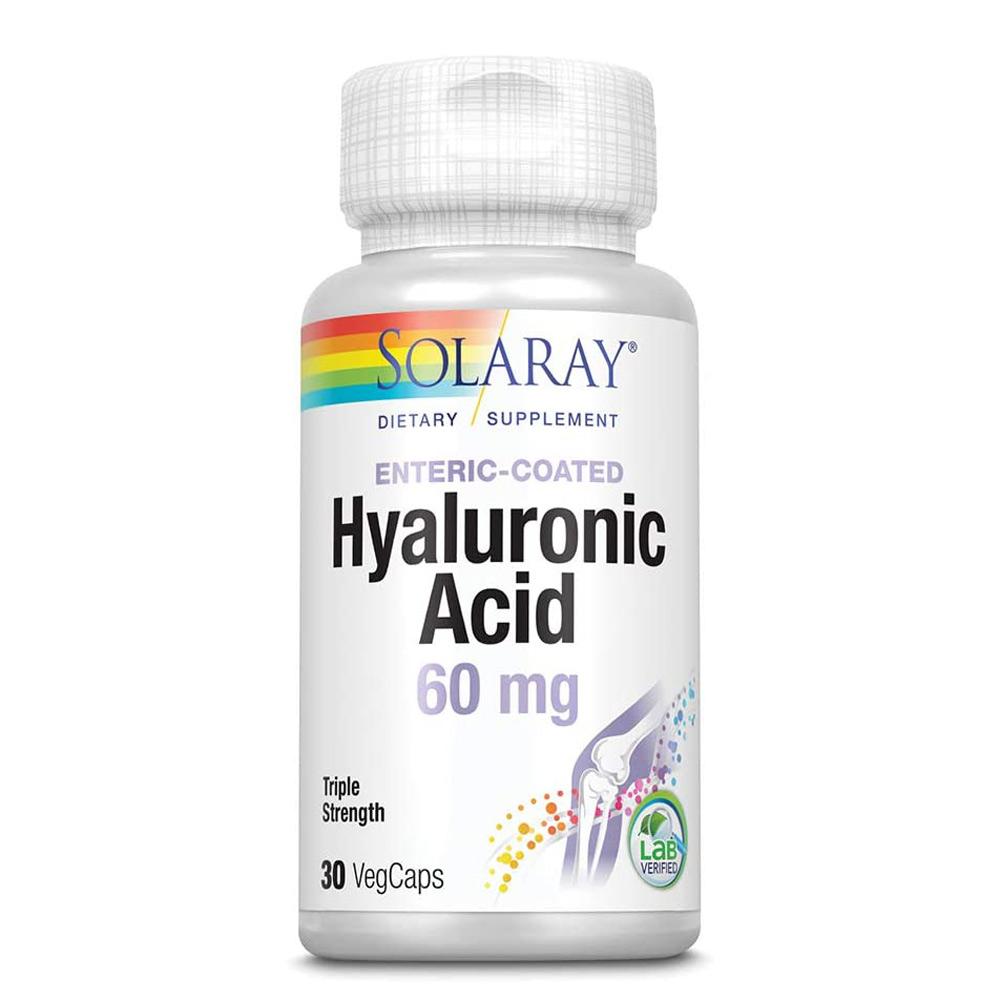 Solaray Hyaluronic Acid 3x Strength 60mg 30 Caps Joint Aids Solaray (1058113978411)