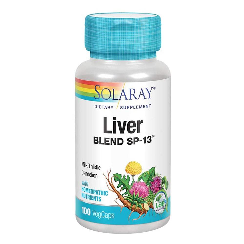 Solaray Liver Blend SP-13 100 caps Herbs Solaray (1057890041899)