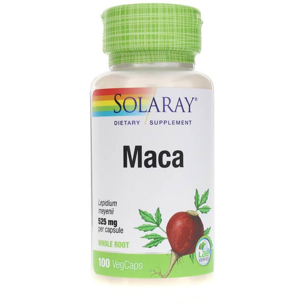 Solaray Maca 525mg 100 Capsules Herbs Solaray (1057961902123)