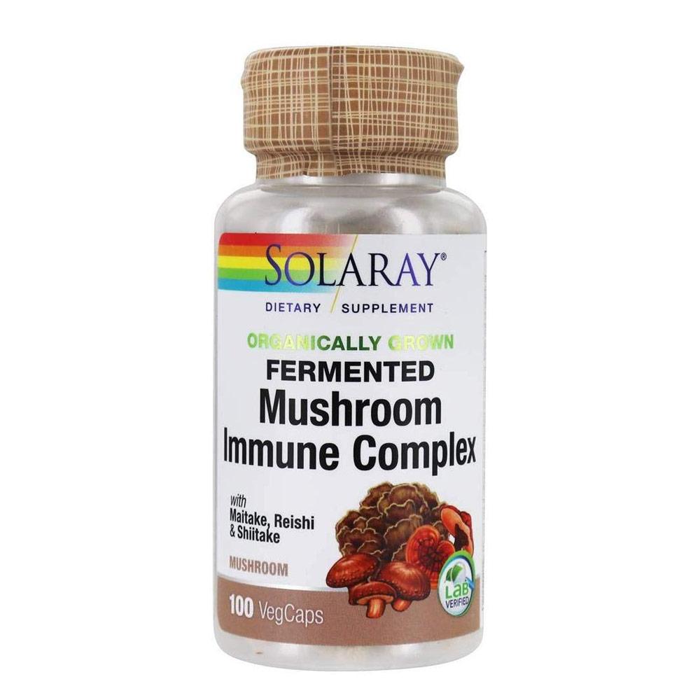 Solaray Maitake Mushroom Fermented Immune Complex 100 Caps Herbs Solaray (1057888731179)
