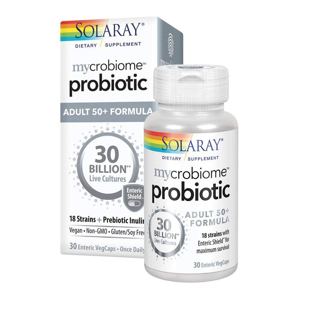 Solaray Mycrobiome Probiotic Adult 50+ 30 Billion 30 Caps Digestive Health Solaray (1753795002411)