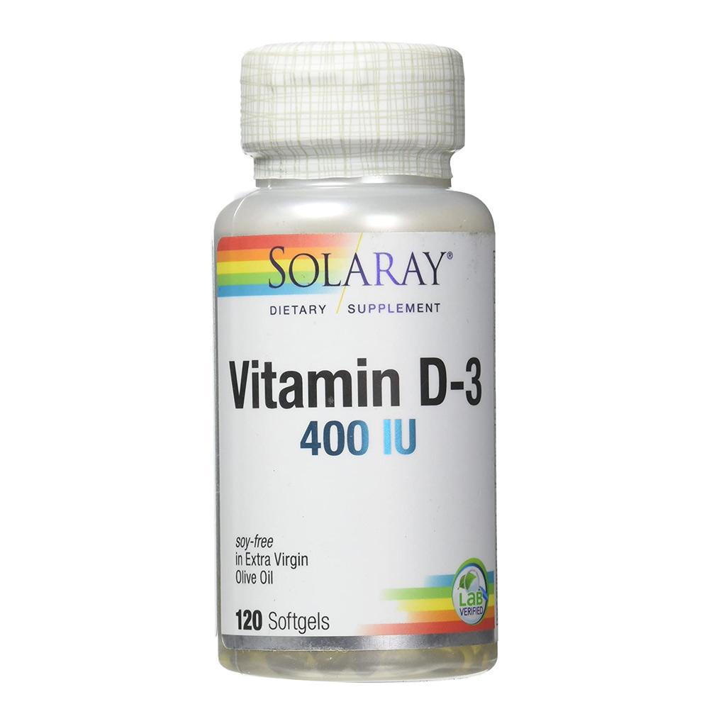 Solaray Vitamin D 400 IU 120 Softgels Vitamins Solaray (1057981956139)