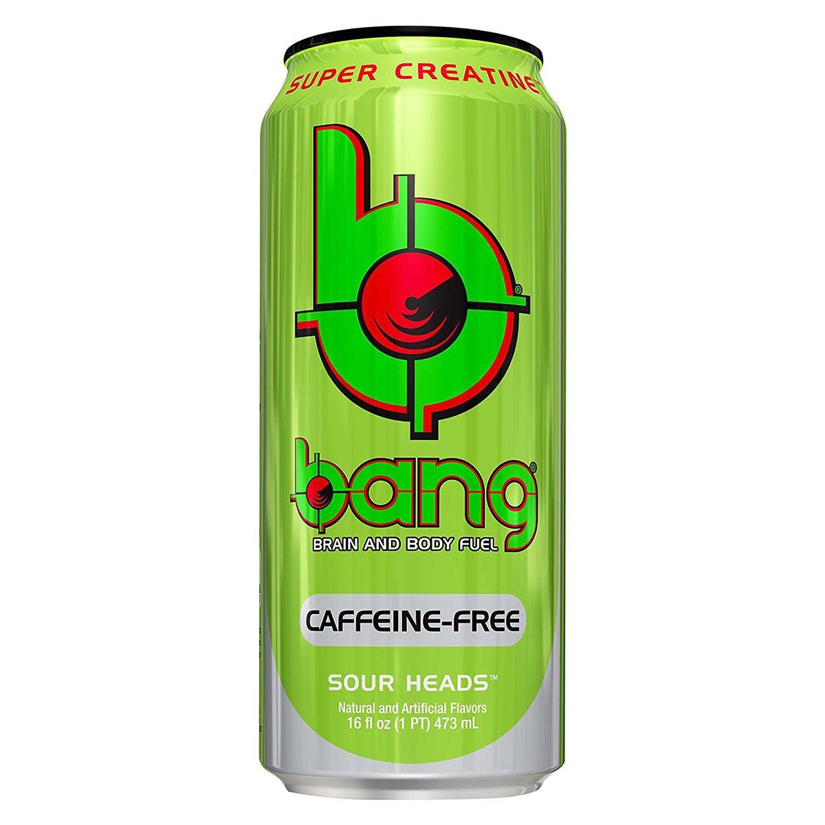 VPX Bang Caffeine Free RTD 12/Case Diet/Energy VPX Sour Heads (1059343597611)