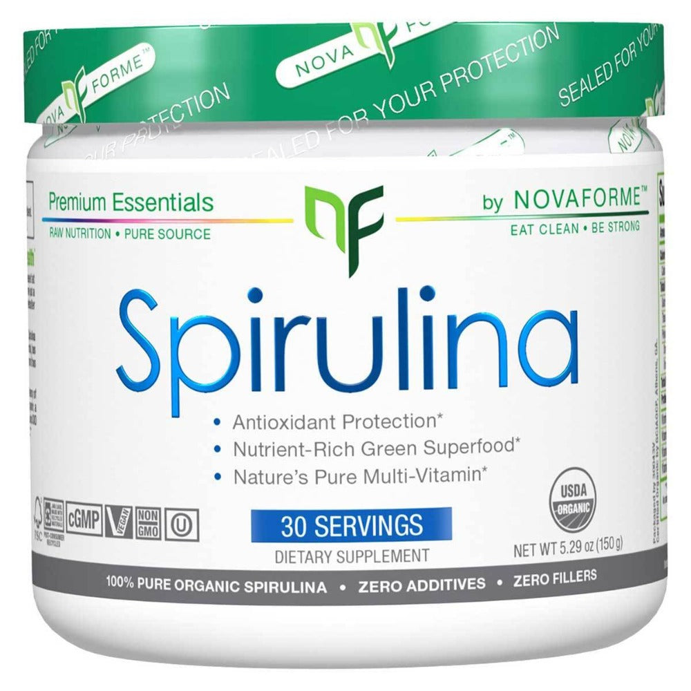 NovaForme Spirulina 30 Servings Antioxidants / CoQ-10 NovaForme (1059194404907)