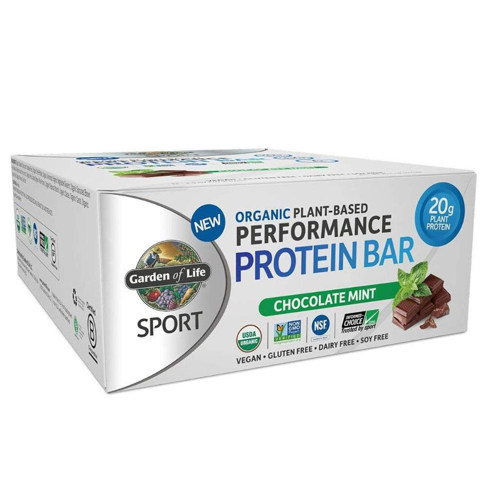 Garden Of Life Sport Plant-Based Protein Bar 12/Box Bars Garden of Life Chocolate Mint (1441961312299)