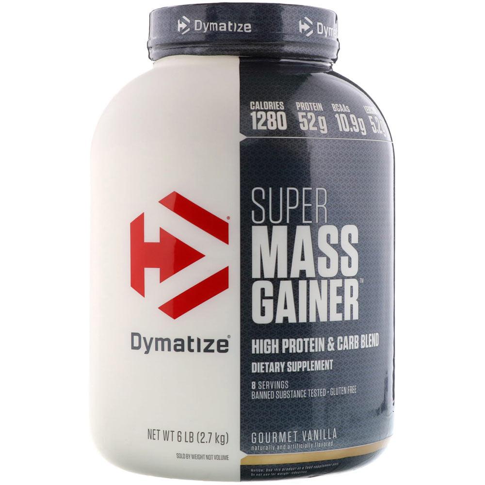 Super Mass Gainer 6lb Protein Powders Dymatize Gourmet Vanilla (1809497718827)