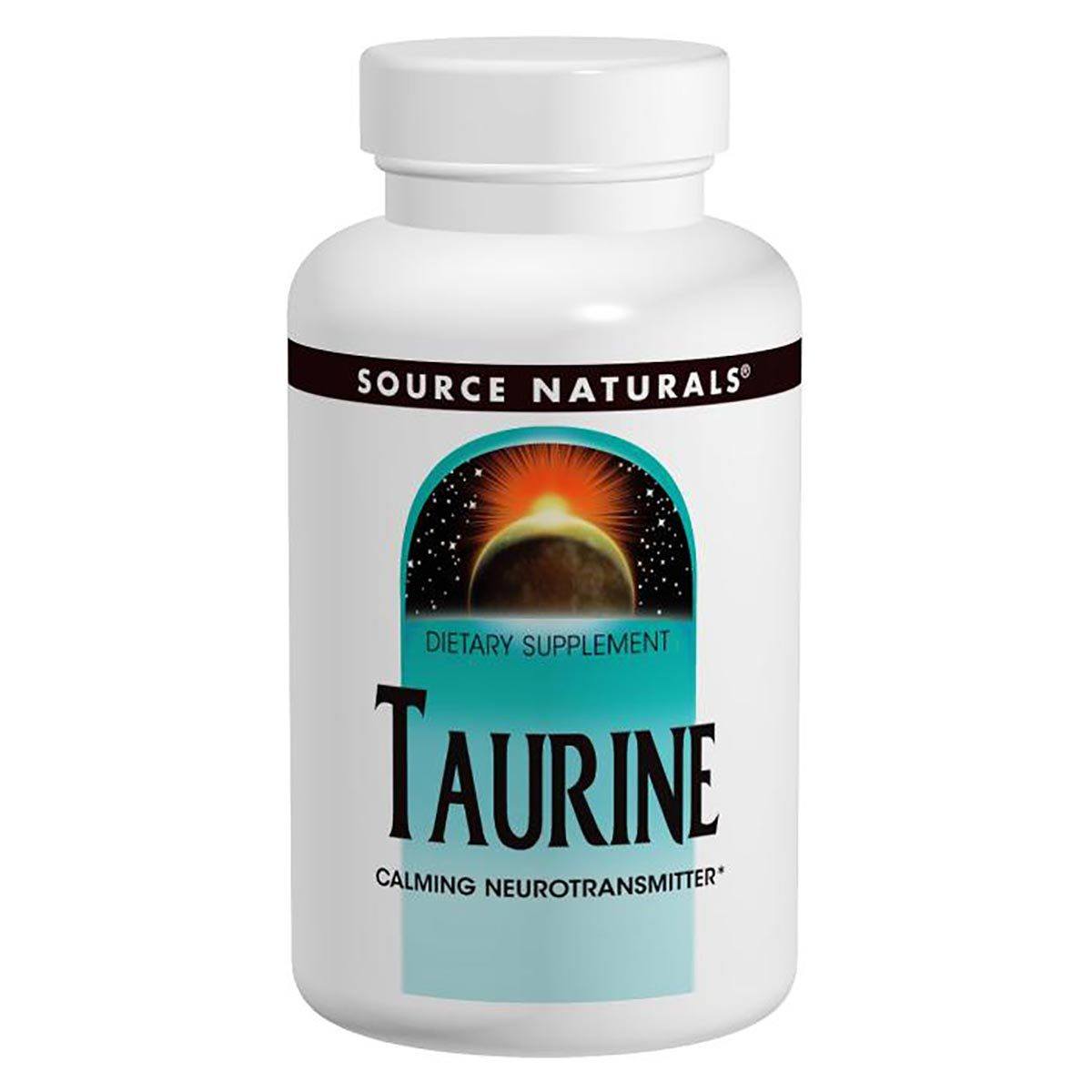 Source Naturals Taurine 1000mg 60 Caps Amino Acids Source Naturals (1058125283371)