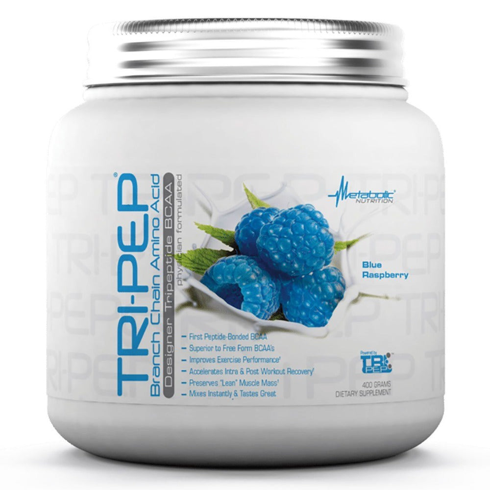 Metabolic Nutrition Tri-Pep 400 Grams Amino Acids Metabolic Nutrition Blue Raspberry (1058828681259)