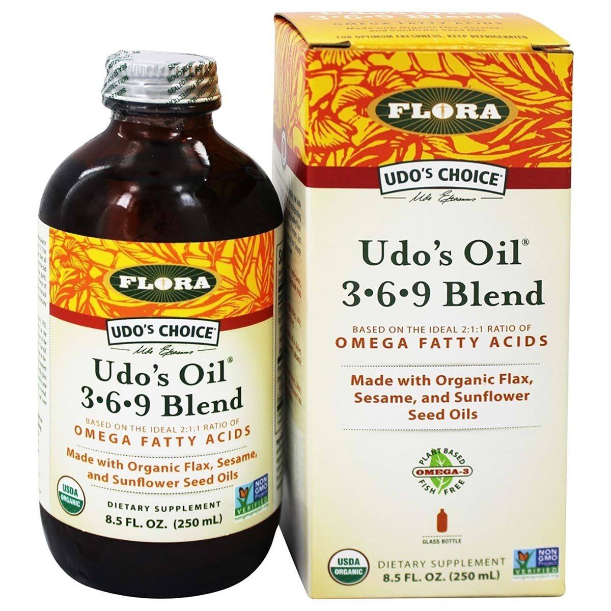 Flora (Udo's Choice) Udo's Choice Oil Blend 8.5oz Omega Fatty Acids / EFAs Flora (Udo's Choice) (1059091873835)