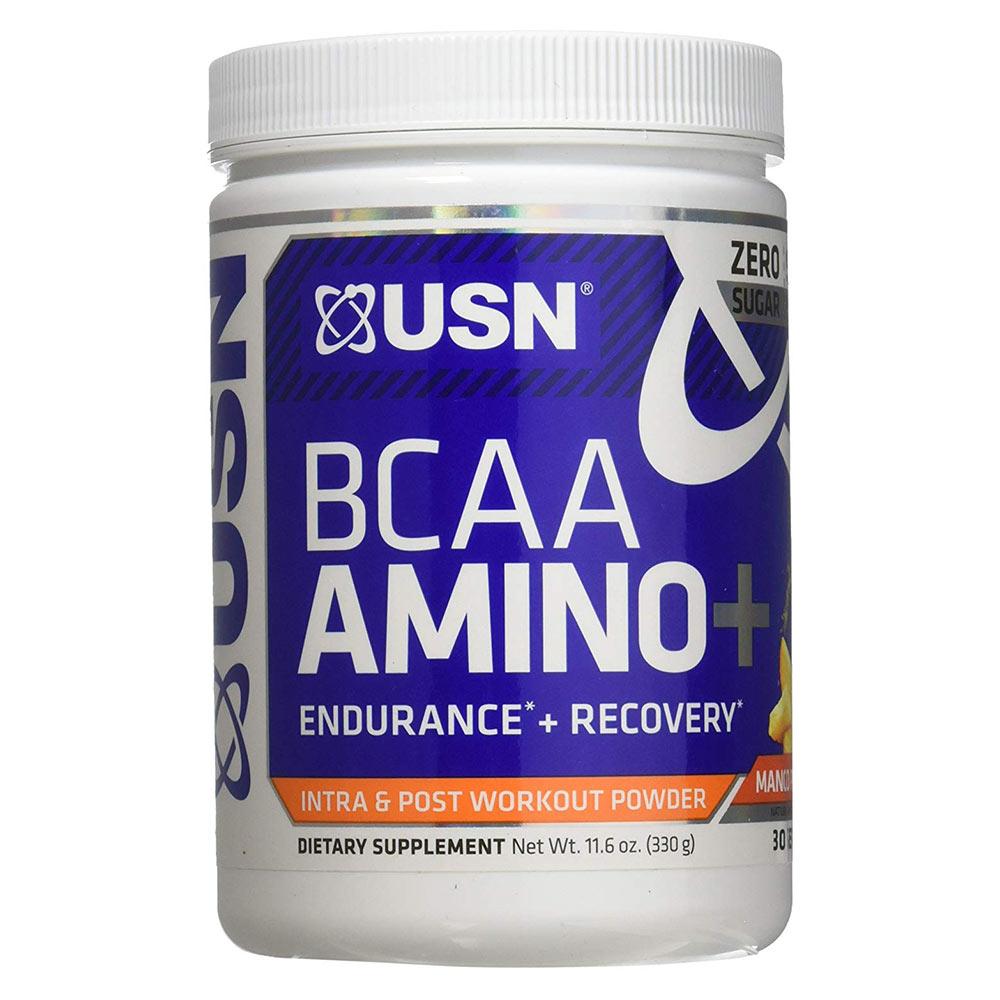 USN BCAA AMINO + 30 SV Amino Acids USN MANGO PINEAPPLE (1565492641835)