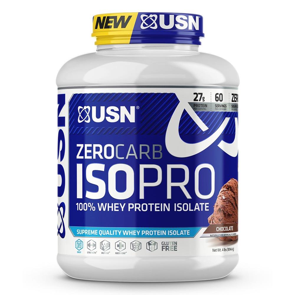 USN Zero Carb IsoPro 4LB Protein Powders USN CHOCOLATE (1565491494955)