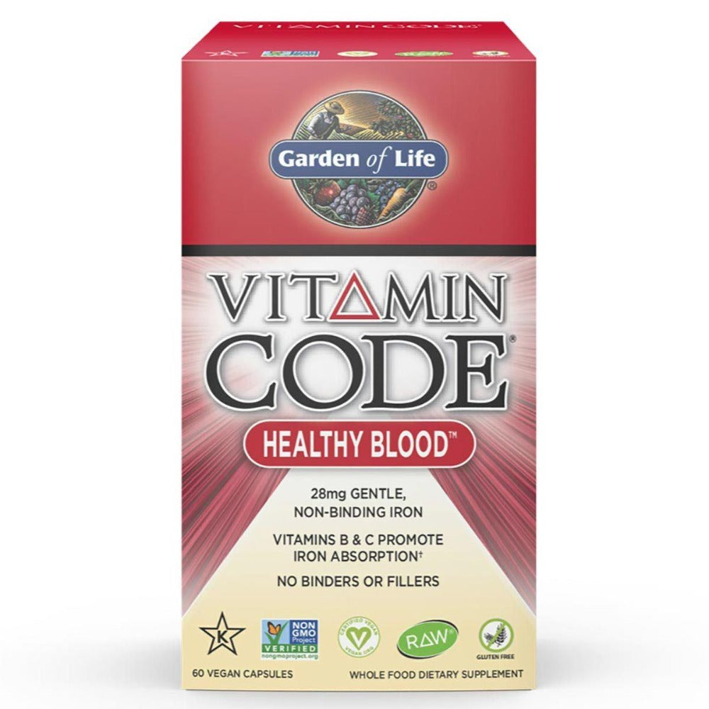 Garden of Life Vitamin Code Healthy Blood 60 Vege Caps Minerals Garden of Life (1058780676139)
