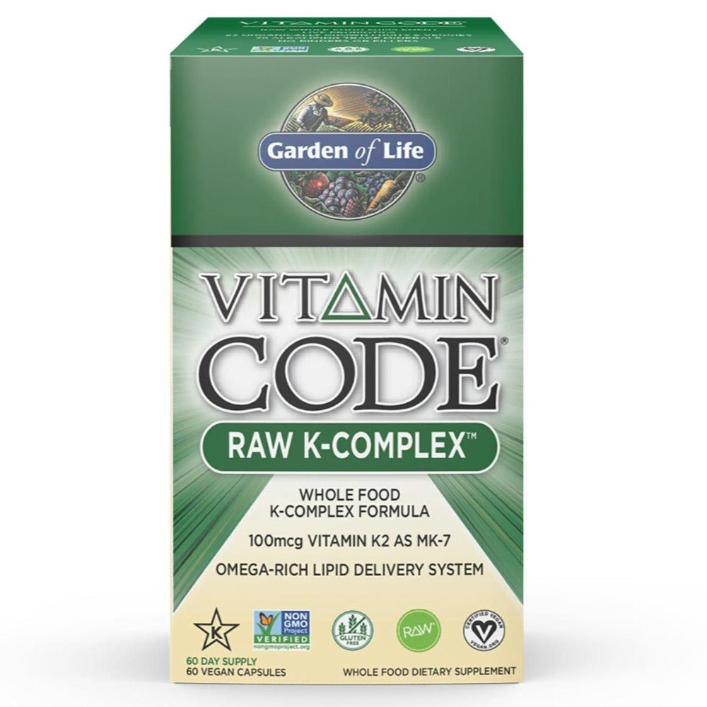 Garden of Life Vitamin Code Raw K-Complex 60 Vege Caps Vitamins Garden of Life (1058781331499)
