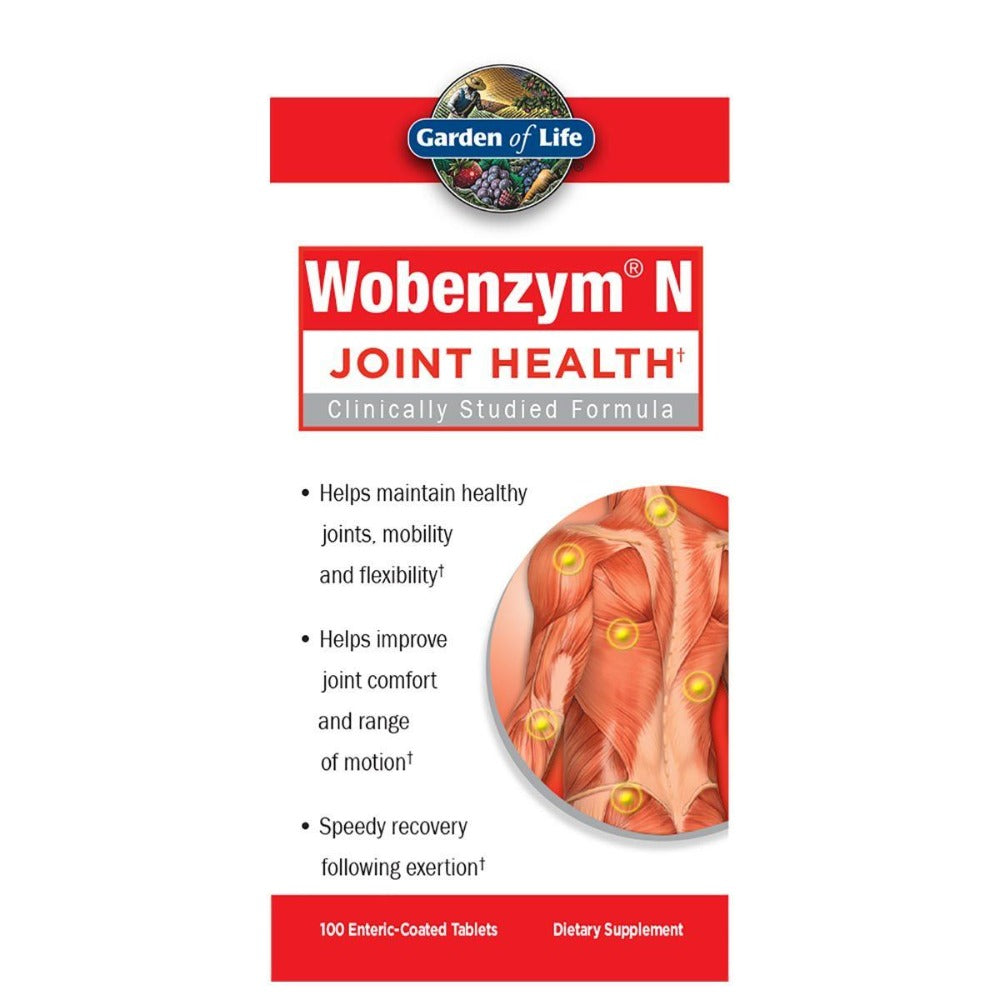Garden of Life Wobenzym N 100 Tabs Digestive Health / Probiotics Garden of Life (1058223685675)