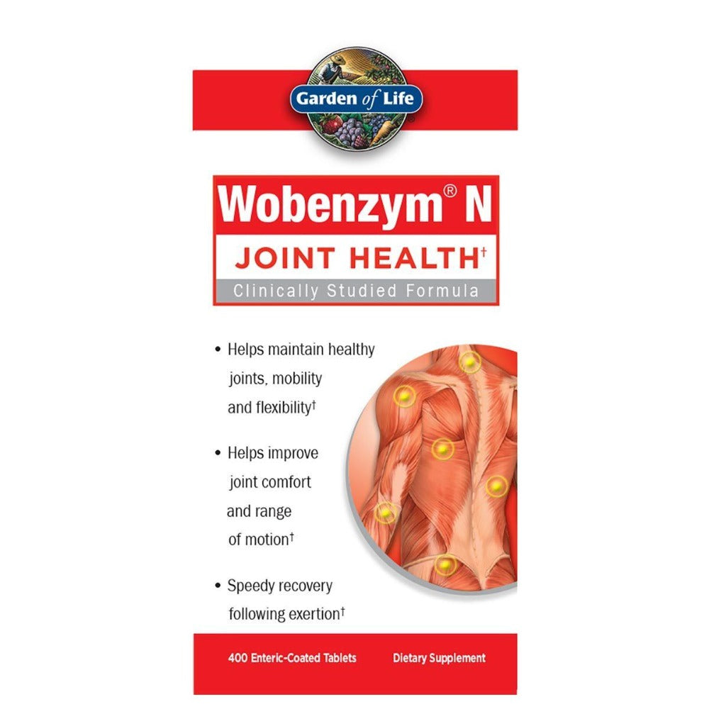 Garden of Life Wobenzym N 400 Tabs Digestive Health / Probiotics Garden of Life (1058291089451)