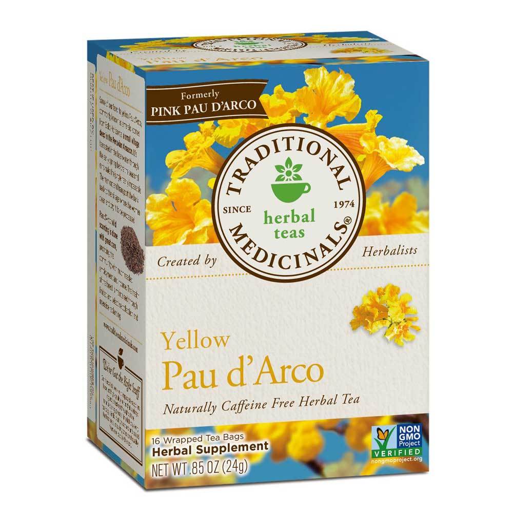 Traditional Medicinals Yellow Pau d' Arco Tea 16 Bags Teas Traditional Medicinals (1780164853803)