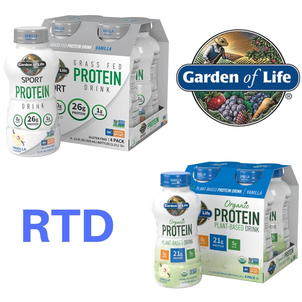All New Garden of Life Ready to Drink (RTD) Protein Shakes