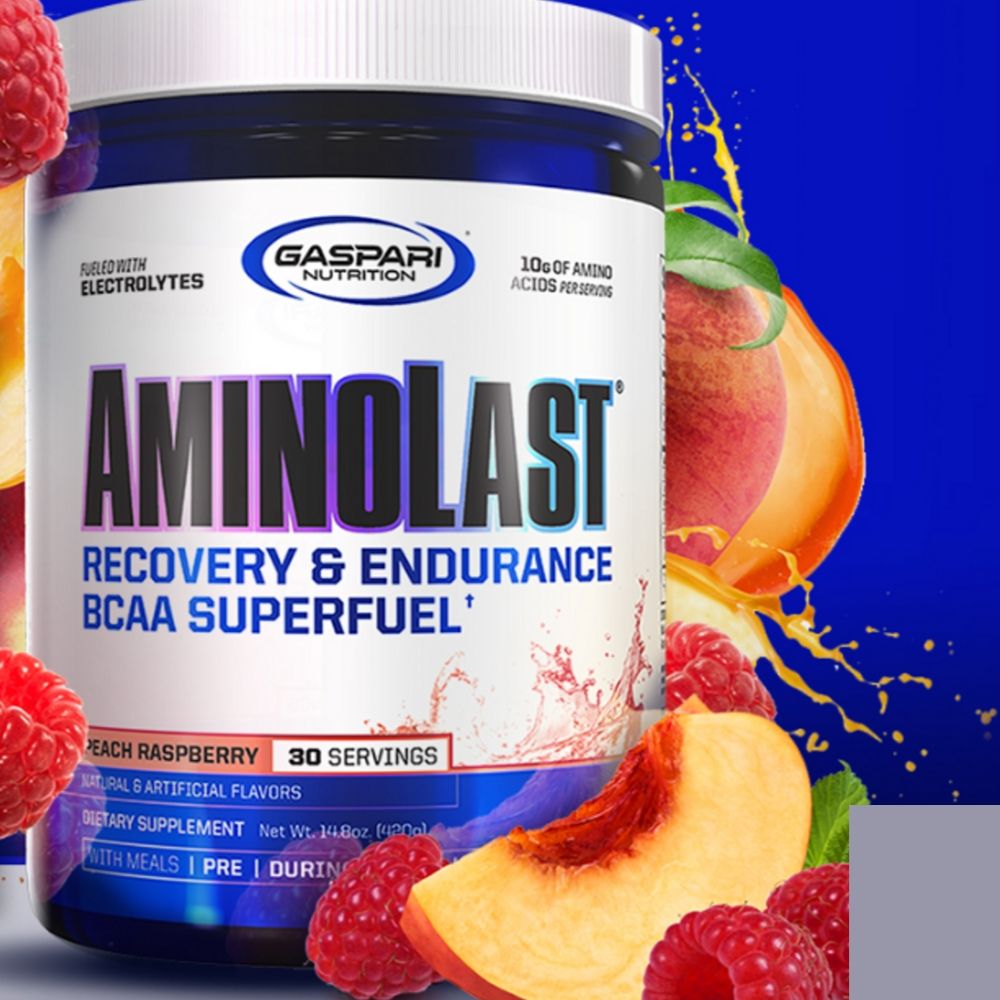 New Peach Raspberry Flavor of Gaspari's AminoLast