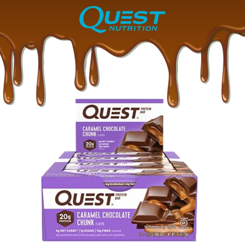 All New Caramel Chocolate Chunk Bar from Quest Nutrition