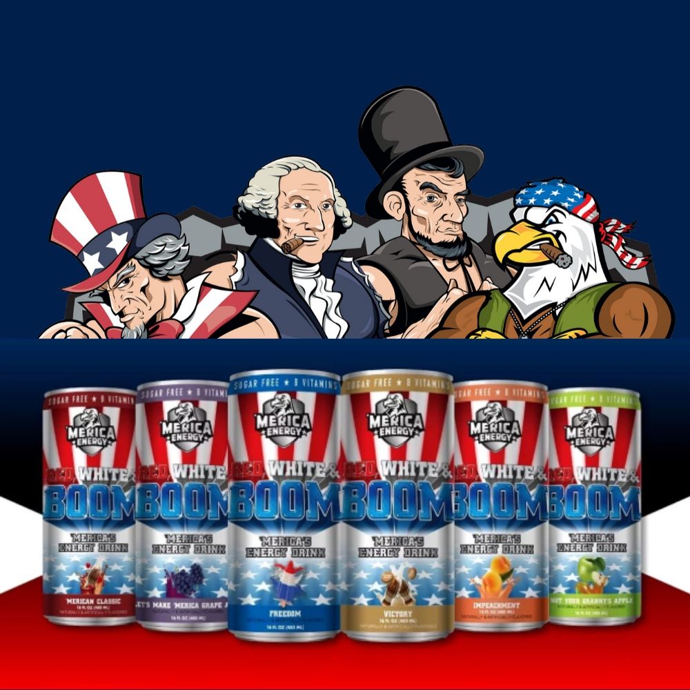 Merica Labz Discontinues Orange Merican Made Flavor of Red, White, and Boom RTD