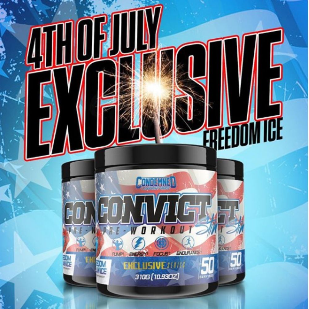 Condemned Labz Convict Pre-Workout Getting New Limited Edition "Freedom Ice" Flavor